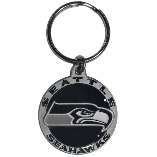 Sports Key Chains NFL - Seattle Seahawks Carved Metal Key Chain JM Sports-7