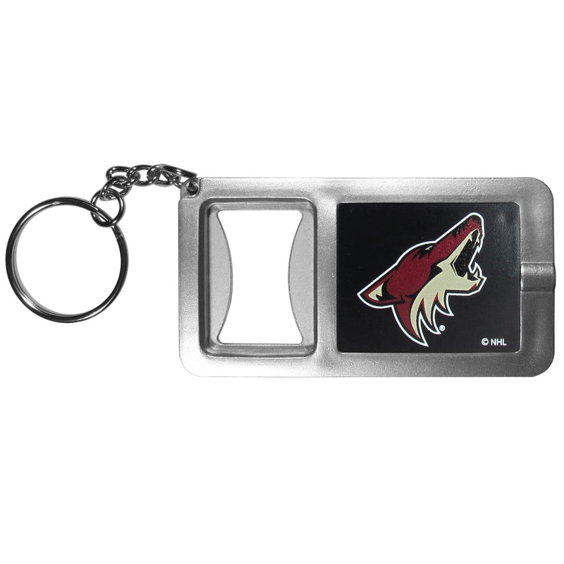 Sports Key Chains NHL - Arizona Coyotes Flashlight Key Chain with Bottle Opener JM Sports-7