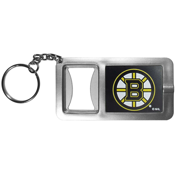 Sports Key Chains NHL - Boston Bruins Flashlight Key Chain with Bottle Opener JM Sports-7