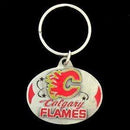 Sports Key Chains NHL - Calgary Flames Carved Metal Key Chain JM Sports-7