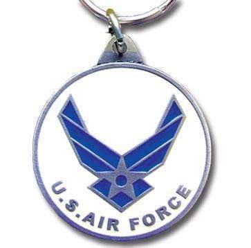 Sports Key Chains Sports Enameled Key Chains - Armed Forces Air Force Metal Key Chain with Enameled Details JM Sports-7