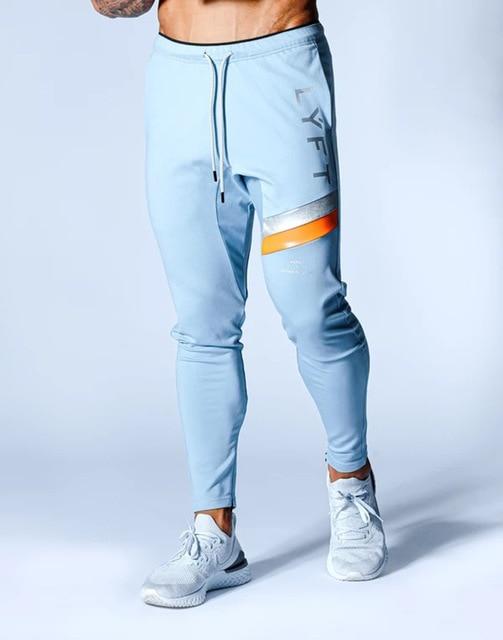 Sports pants men's jogger fitness sports trousers new fashion printed muscle men's fitness training pants AExp