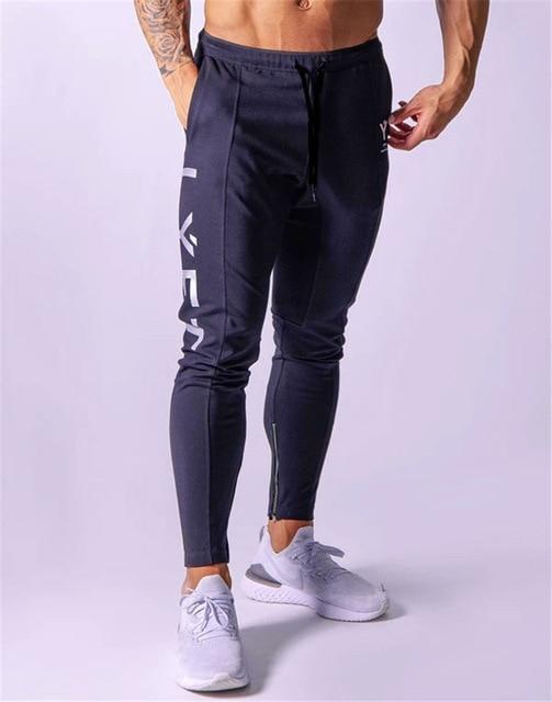 Sports pants men's jogger fitness sports trousers new fashion printed muscle men's fitness training pants AExp