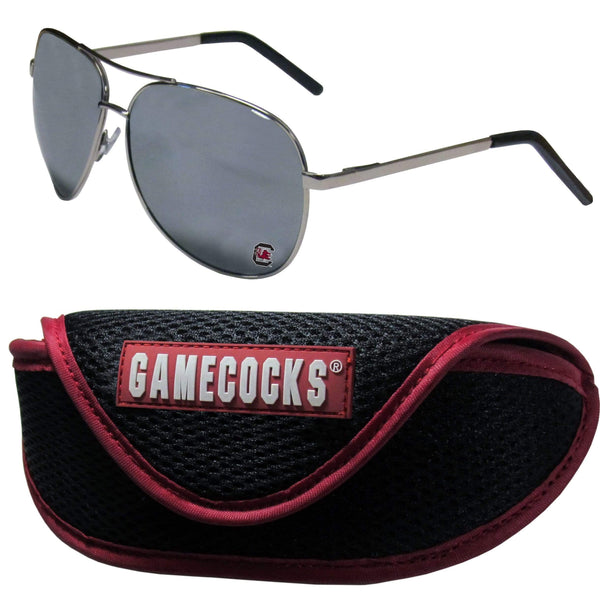 NCAA - S. Carolina Gamecocks Aviator Sunglasses and Sports Case