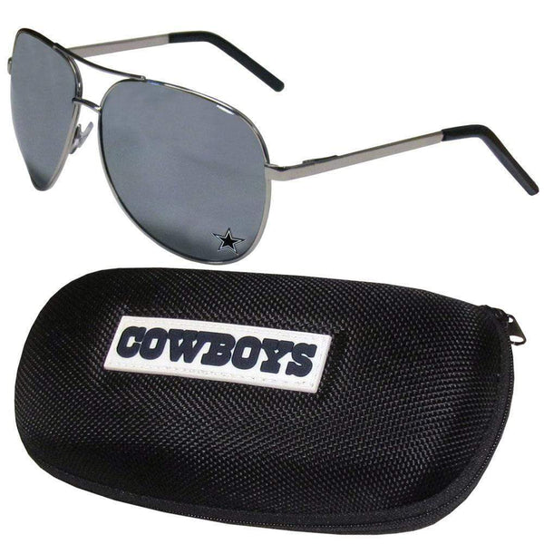 Sports Sunglasses NFL - Dallas Cowboys Aviator Sunglasses and Zippered Carrying Case JM Sports-7