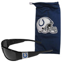 Sports Sunglasses NFL - Indianapolis Colts Chrome Wrap Sunglasses and Bag JM Sports-7