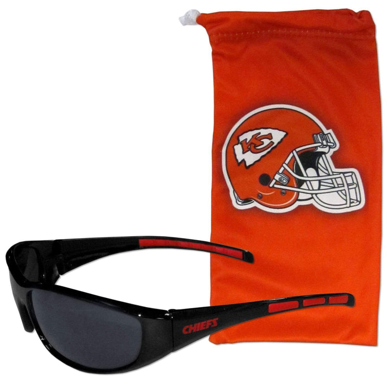 Sports Sunglasses NFL - Kansas City Chiefs Sunglass and Bag Set JM Sports-7