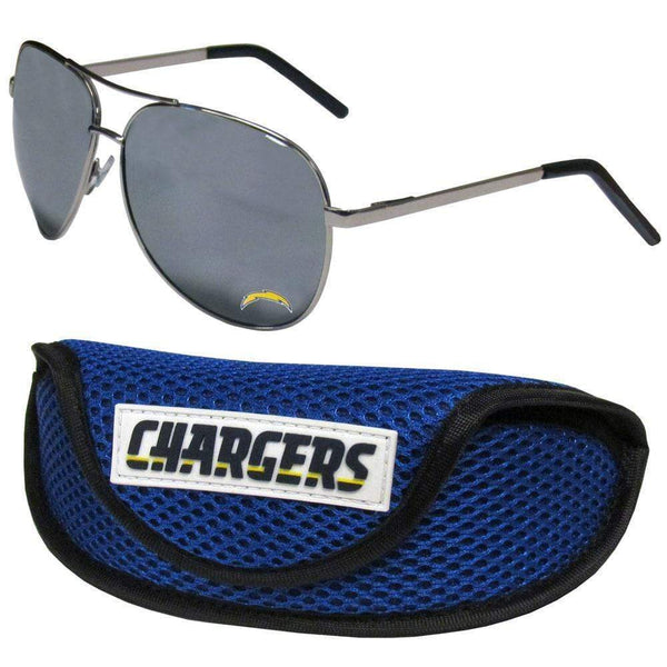 Sports Sunglasses NFL - Los Angeles Chargers Aviator Sunglasses and Sports Case JM Sports-7