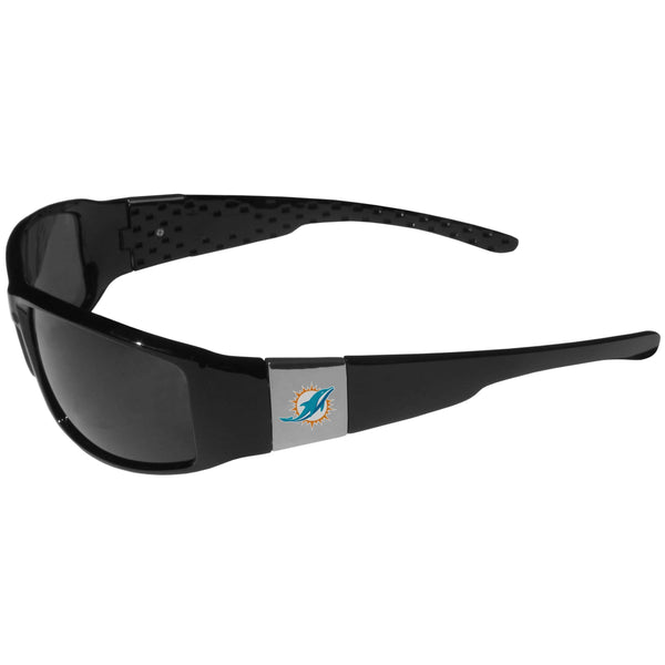 Sports Sunglasses NFL - Miami Dolphins Chrome Wrap Sunglasses JM Sports-7