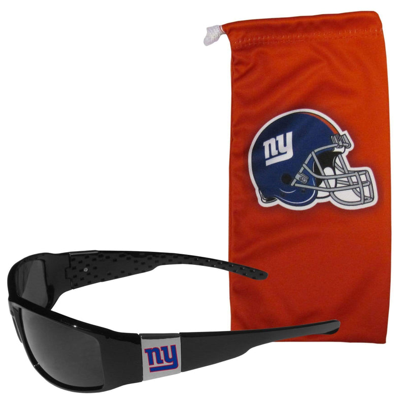Sports Sunglasses NFL - New York Giants Chrome Wrap Sunglasses and Bag JM Sports-7