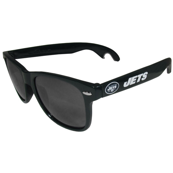 Sports Sunglasses NFL - New York Jets Beachfarer Bottle Opener Sunglasses, Dark Green JM Sports-7