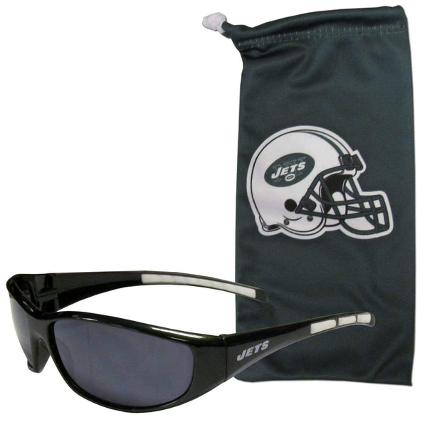 Sports Sunglasses NFL - New York Jets Sunglass and Bag Set JM Sports-7