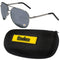 Sports Sunglasses NFL - Pittsburgh Steelers Aviator Sunglasses and Zippered Carrying Case JM Sports-7