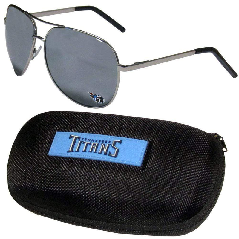 Sports Sunglasses NFL - Tennessee Titans Aviator Sunglasses and Zippered Carrying Case JM Sports-7