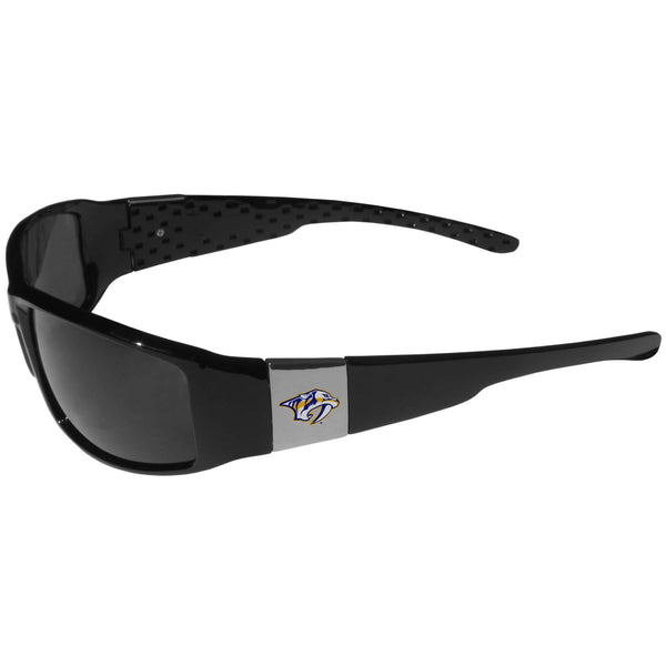 Sports Sunglasses NHL - Nashville Predators Chrome Wrap Sunglasses JM Sports-7