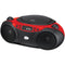 Sporty CD & Radio Boom Box (Red)-CD Players & Boomboxes-JadeMoghul Inc.