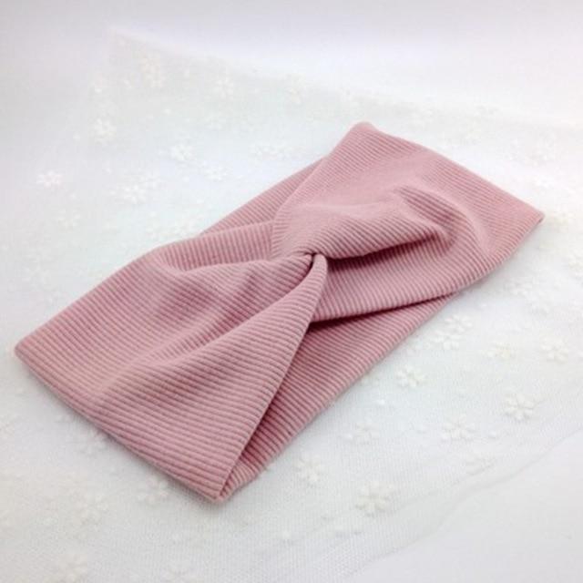 Spring Baby Solid Cross Knitted Headband For Girls Women Kids Twisted Elastic Hairband Turban Newborn Children Hair Accessories JadeMoghul Inc. 