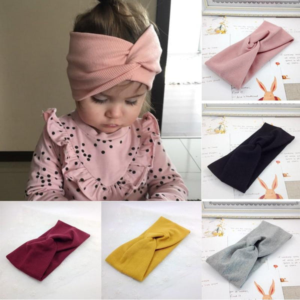 Spring Baby Solid Cross Knitted Headband For Girls Women Kids Twisted Elastic Hairband Turban Newborn Children Hair Accessories JadeMoghul Inc. 