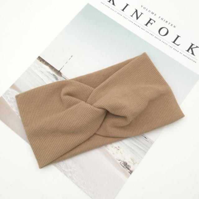 Spring Baby Solid Cross Knitted Headband For Girls Women Kids Twisted Elastic Hairband Turban Newborn Children Hair Accessories JadeMoghul Inc. 