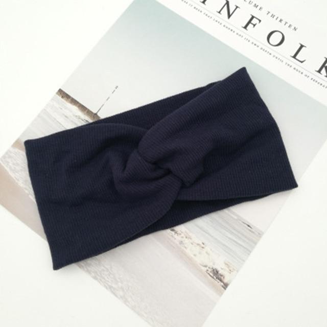 Spring Baby Solid Cross Knitted Headband For Girls Women Kids Twisted Elastic Hairband Turban Newborn Children Hair Accessories JadeMoghul Inc. 