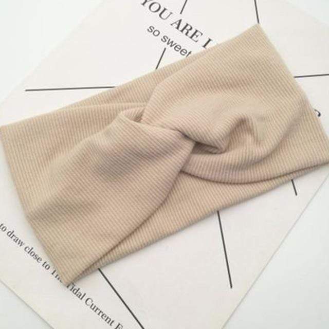 Spring Baby Solid Cross Knitted Headband For Girls Women Kids Twisted Elastic Hairband Turban Newborn Children Hair Accessories JadeMoghul Inc. 