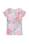 Spring Garden Spring Garden Zoe Pink Floral Print Cute Designer Tee - Girls Zoe T-Shirt