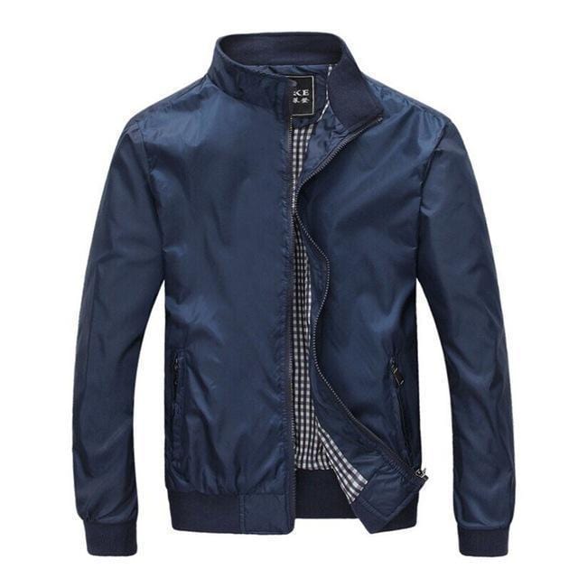 Spring Summer Jacket Casual Thin Male Windbreaker-BLUE-M-JadeMoghul Inc.