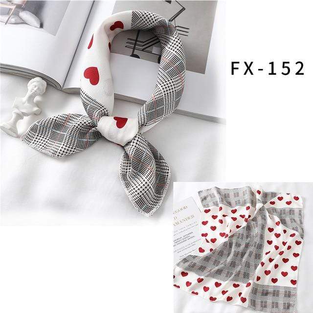 Square Silk Scarf Women Fashion Print Small Neck Scarfs Office Lady Hair Band Foulard Hand Kerchief Female Bandana Shawl 2020 JadeMoghul Inc. 