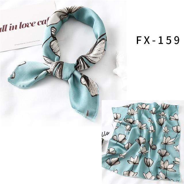 Square Silk Scarf Women Fashion Print Small Neck Scarfs Office Lady Hair Band Foulard Hand Kerchief Female Bandana Shawl 2020 JadeMoghul Inc. 