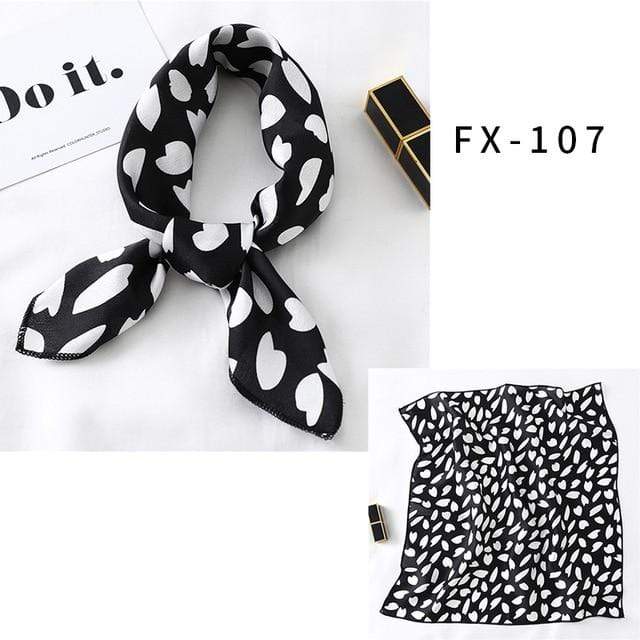 Square Silk Scarf Women Fashion Print Small Neck Scarfs Office Lady Hair Band Foulard Hand Kerchief Female Bandana Shawl 2020 JadeMoghul Inc. 