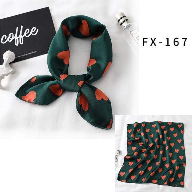 Square Silk Scarf Women Fashion Print Small Neck Scarfs Office Lady Hair Band Foulard Hand Kerchief Female Bandana Shawl 2020 JadeMoghul Inc. 