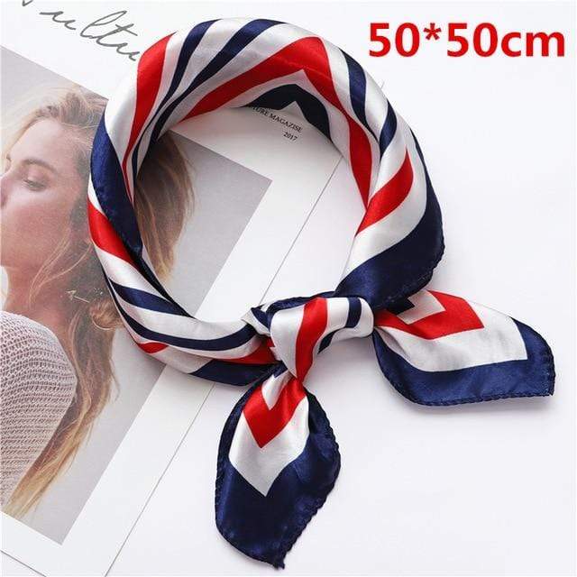 Square Silk Scarf Women Fashion Print Small Neck Scarfs Office Lady Hair Band Foulard Hand Kerchief Female Bandana Shawl 2020 JadeMoghul Inc. 