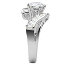 Silver Band Ring SS043 Silver 925 Sterling Silver Ring with AAA Grade CZ