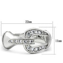 Silver Band Ring SS050 Silver 925 Sterling Silver Ring with AAA Grade CZ