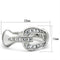 Silver Band Ring SS050 Silver 925 Sterling Silver Ring with AAA Grade CZ