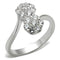 Silver Band Ring SS052 Silver 925 Sterling Silver Ring with AAA Grade CZ