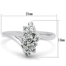 Silver Band Ring SS054 Silver 925 Sterling Silver Ring with AAA Grade CZ