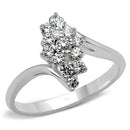 Silver Band Ring SS054 Silver 925 Sterling Silver Ring with AAA Grade CZ