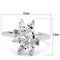 Silver Band Ring SS055 Silver 925 Sterling Silver Ring with AAA Grade CZ
