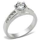 Silver Band Ring SS058 Silver 925 Sterling Silver Ring with AAA Grade CZ