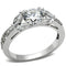 Silver Band Ring SS059 Silver 925 Sterling Silver Ring with AAA Grade CZ