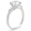 Silver Band Ring SS061 Silver 925 Sterling Silver Ring with AAA Grade CZ