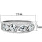 Silver Band Ring SS063 Silver 925 Sterling Silver Ring with AAA Grade CZ
