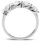 Silver Band Ring SS063 Silver 925 Sterling Silver Ring with AAA Grade CZ