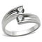 Silver Band Ring SS064 Silver 925 Sterling Silver Ring with AAA Grade CZ