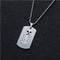 Stainless Steel Mens Necklace Stainless Steel Pendant Dog Tags Army Nameplate Mens Pendant Anchor Note cross Shaving blade-N010578-JadeMoghul Inc.