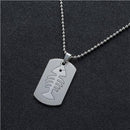 Stainless Steel Mens Necklace Stainless Steel Pendant Dog Tags Army Nameplate Mens Pendant Anchor Note cross Shaving blade-N010581-JadeMoghul Inc.