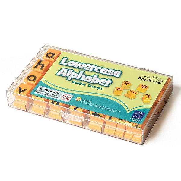 STAMPS LOWERCASE ALPHABET IN CLEAR-Learning Materials-JadeMoghul Inc.