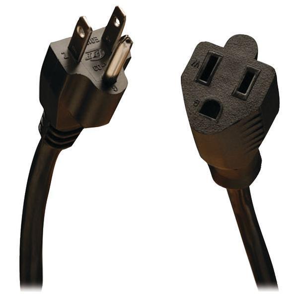 Standard Power Extension Cord, 15ft-Appliance Cords & Receptacles-JadeMoghul Inc.