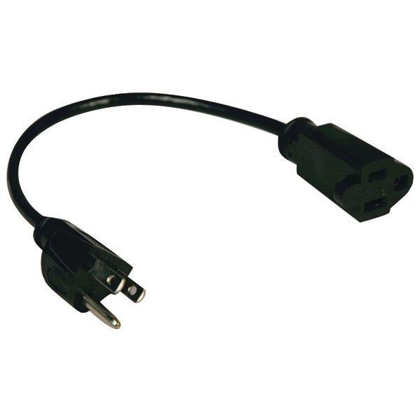 Standard Power Extension Cord, 1ft (Adapter)-Appliance Cords & Receptacles-JadeMoghul Inc.